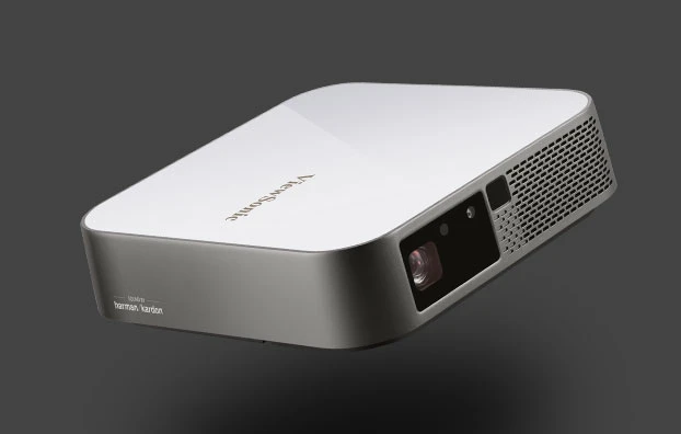 ViewSonic M2e 使用28時間 フルHDプロジェクター 付属品完備 ViewSonic M2e Harman Kardon® スピーカー搭載 Full-HD スマート