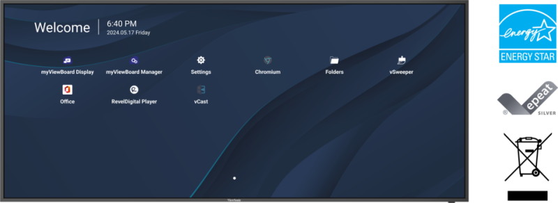 ViewSonic Komerční displeje CDE105UW