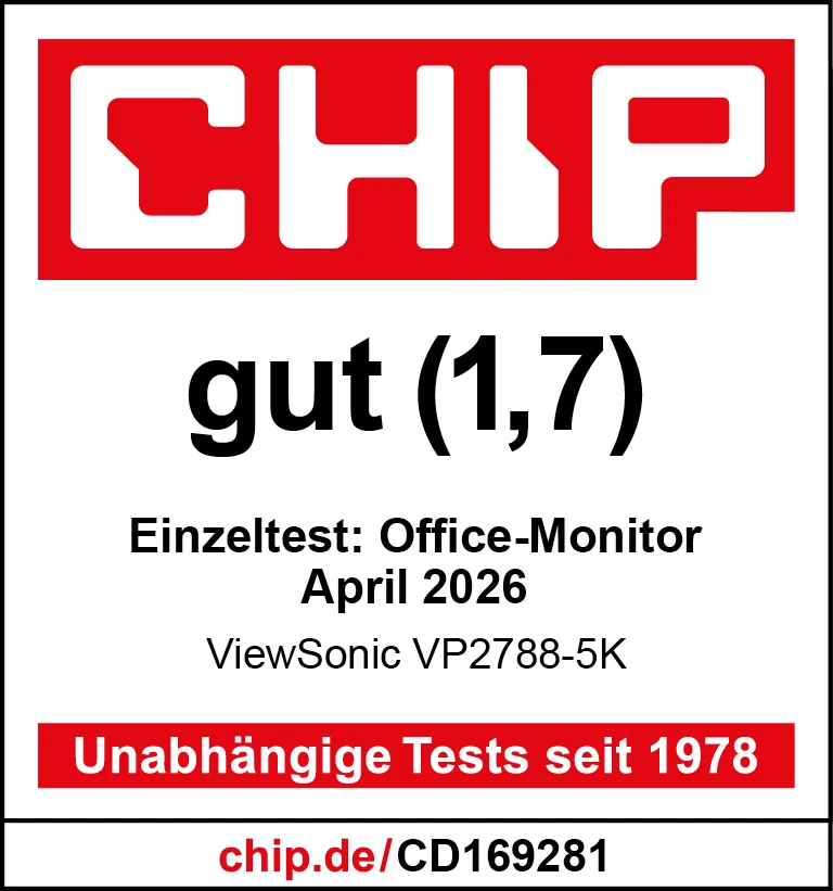 Der ViewSonic VP2788-5K überzeugt im Test - Bildqualität: sehr gut!
