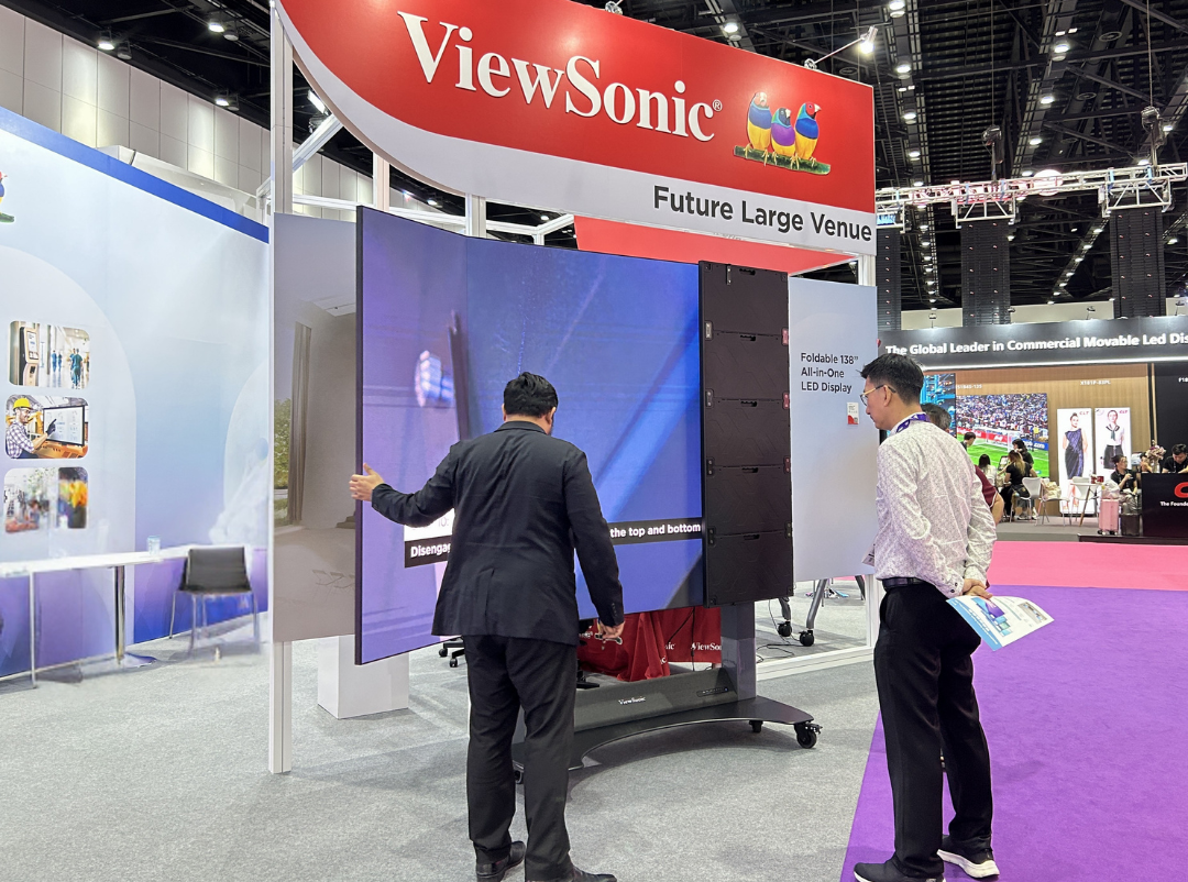 ViewSonic's LDS138-151 delivered impressive, large-scale visual at 2025  InfoComm Asia.