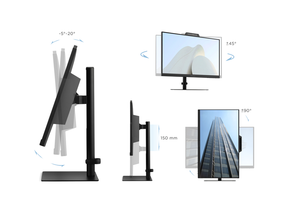 Work Comfortably with Full Ergonomic Adjustability​ 1