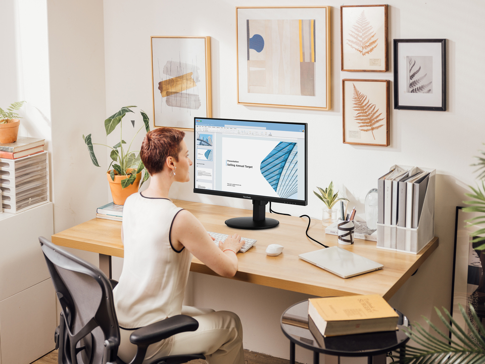 Built-in Power Board for a Cleaner Desk Setup