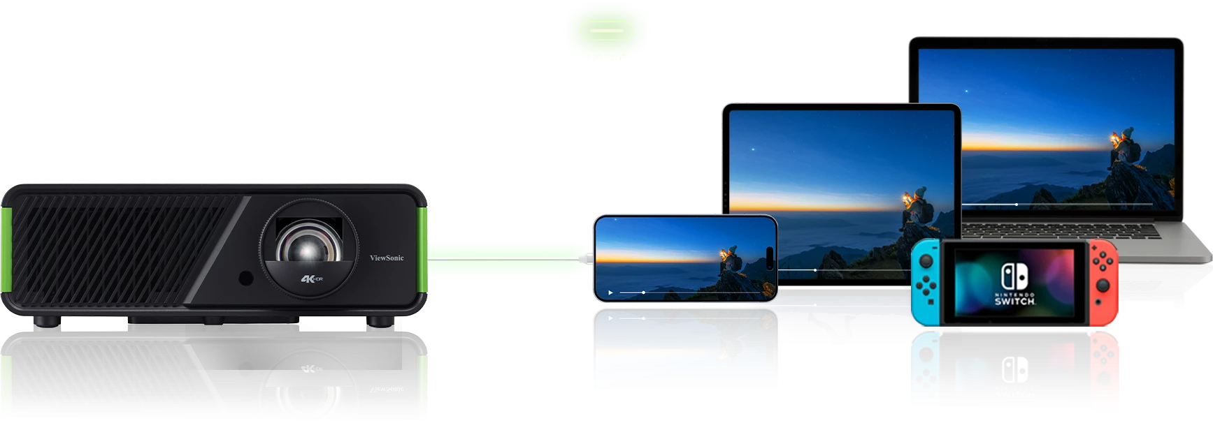 ViewSonic X2-4K Pro 4K HDR Short Throw Smart LED Home Projector