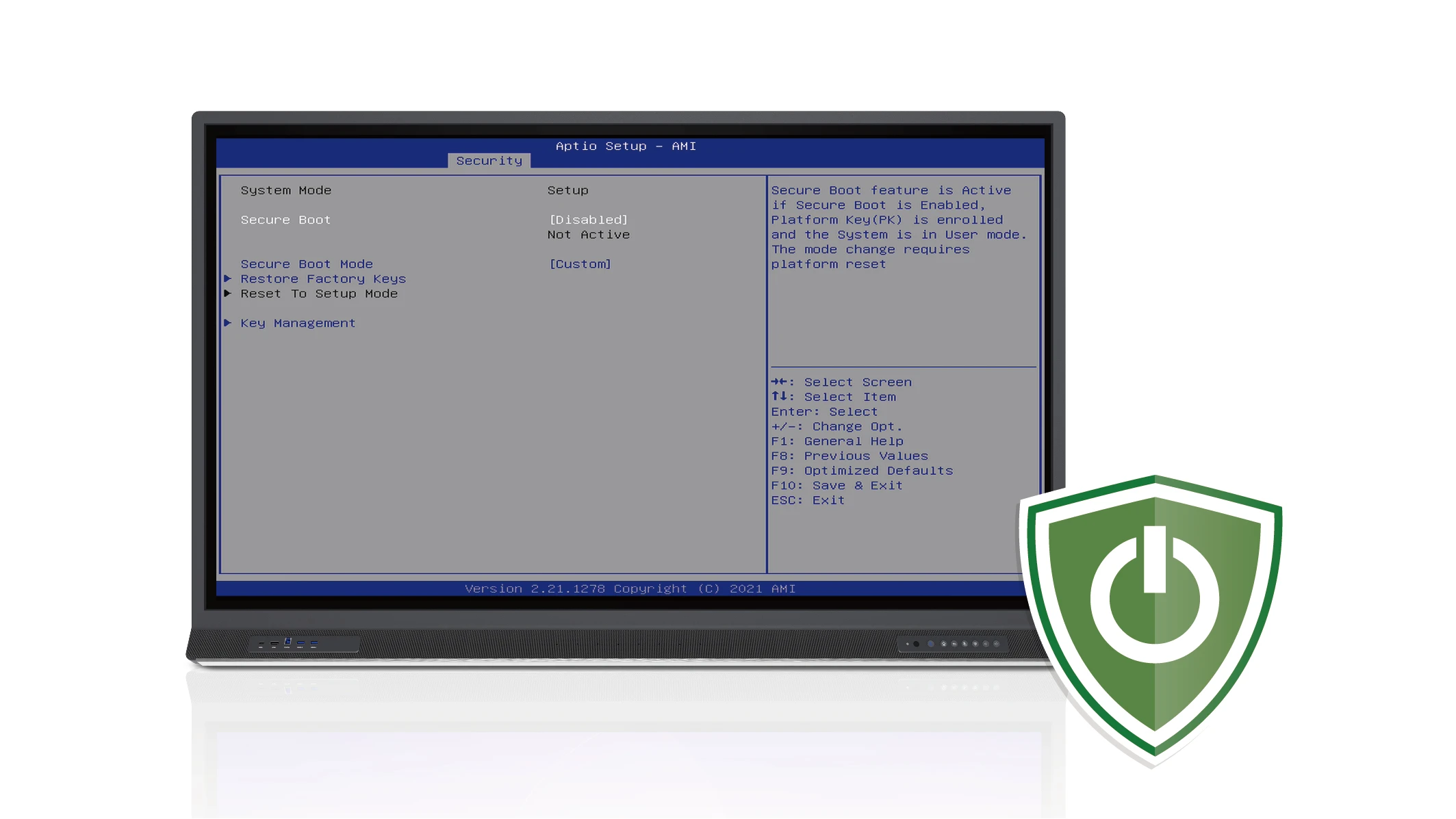 Boot up with total security​ 1
