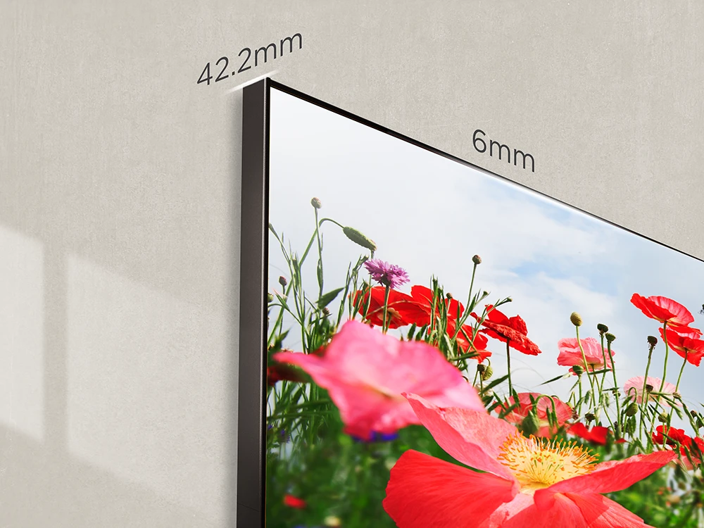 Premium Aesthetics with Ultra-Slim & Bezel-Free Design