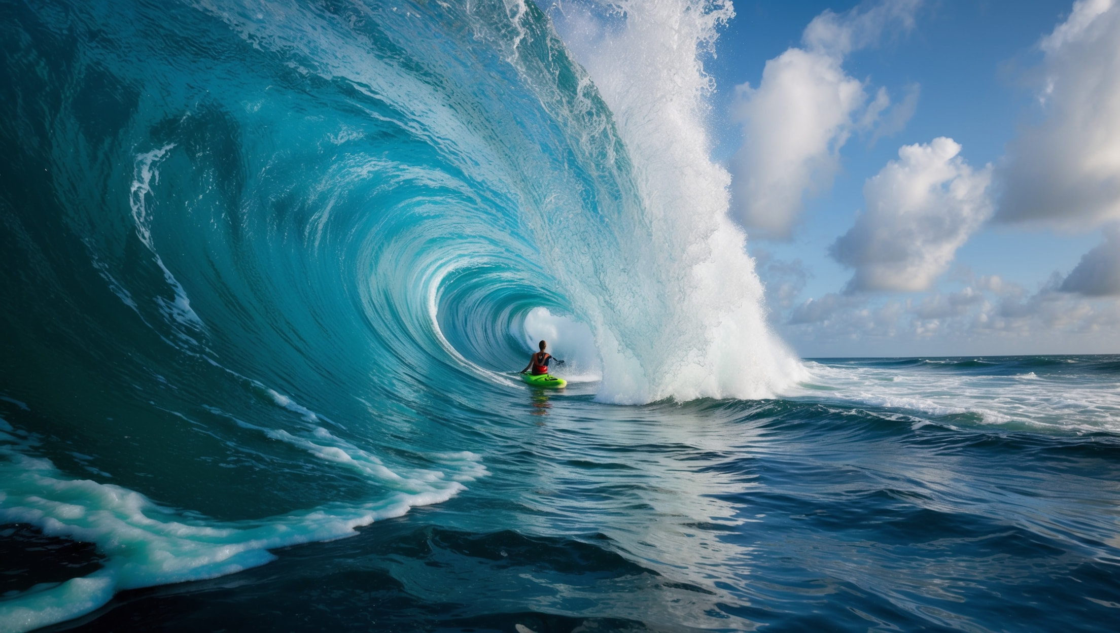 Big Waves in a Calm Sea by Gilang Ramadhan