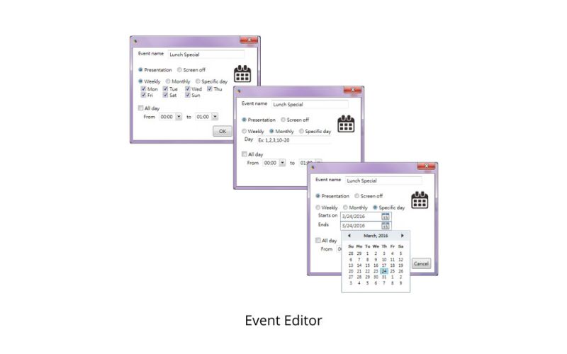 ViewSonic Phần mềm quản lý Signage Manager